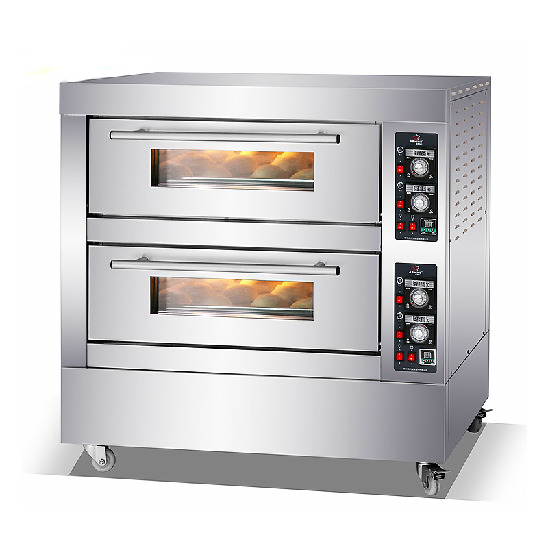 2 deck 4 tray electric deck oven